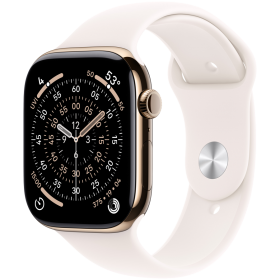 Apple Watch Series 11 GPS + Cellular, 46χιλ., Rose Gold Aluminium, Light Blush Sport Band, S/M — Εικών №1
