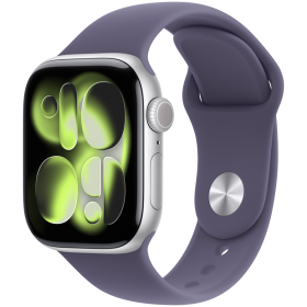 Apple Watch Series 11 GPS, 42мм, Silver Aluminium, Purple Fog Sport Band, S/M — Изображение №1