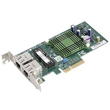 Supermicro AOC-SGP-I2 LAN 2-port RJ45 Gigabit Ethernet controller, PCI-e x4, Intel i350AM2