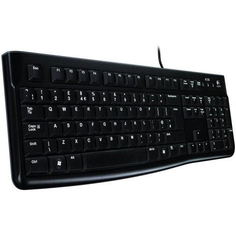 LOGITECH LOGITECH Corded Keyboard K120 - Business EMEA - Croatian layout - BLACK Kabel USB