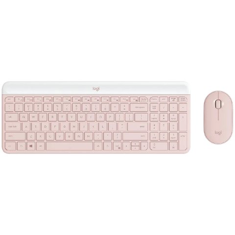 LOGITECH LOGITECH MK470 Slim Combo - ROSE - 2.4GHZ - Croatian layout Bežično USB RF