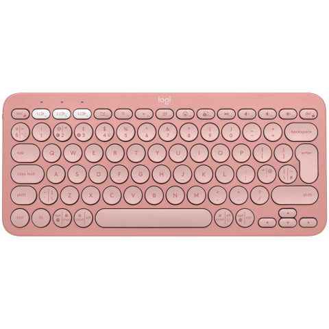 LOGITECH LOGITECH K380S Multi-Device Bluetooth Keyboard - TONAL ROSE - Croatian layout Bež
