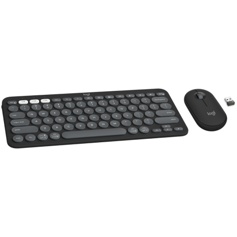 LOGITECH LOGITECH Pebble 2 Bluetooth Keyboard Combo - TONAL GRAPHITE - Croatian layout Bež
