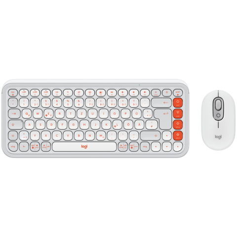 LOGITECH LOGITECH POP ICON COMBO - OFF WHITE - BT - Croatian layout Bežično Bluetooth Blue