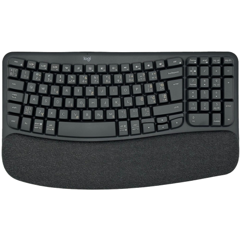 LOGITECH LOGITECH Wave Bluetooth ergonomic keyboard - GRAPHITE - Croatian layout Bežično U