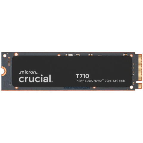 CRUCIAL T710 2TB PCIe Gen5 NVMe M.2 2280 SSD up to 14500 MB