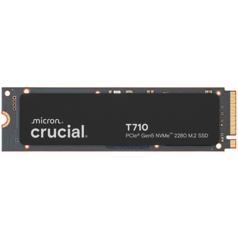 CRUCIAL T710 4TB PCIe Gen5 NVMe M.2 2280 SSD up to 14500 MB
