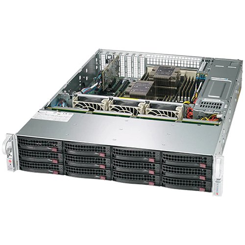 Supermicro SSG-620P-ACR12H 2U, 2xLGA-4189, TDP 270W, Intel C621A, 16xDDR4, 12x 3.5" hot-swap NVMe/SATA/SAS (4x 3.5" NVMe hybrid), Broadcom 3916, 4xPCI-E 4.0 x16 LP, 2xPCI-E 4.0 x8 LP 2xRJ45 10GBase-T, 1xRJ45 IPMI, 4xUSB 3.0, 1xVGA, 1 COM, 2x1200W