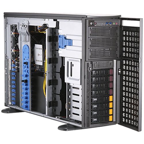Supermicro SYS-740GP-TNRT 4U, 2xLGA-4189, TDP 270W, Intel C621A, 16xDDR4, 8x 3.5" hot-swap NVMe/SATA/SAS, SATA3 (6Gbps), 4xPCI-E 4.0 x16 FHFL, 2xPCI-E 4.0 x16 LP, 1xPCI-E 4.0 x8 LP, 2xRJ45 10GBase-T, 1xRJ45 IPMI, 5xUSB 3.0, 1xVGA, 1 COM, 2x2200W
