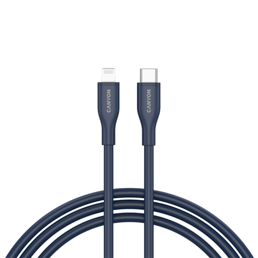 CANYON cable CLNM60 C-L 60W MFI 1m Silicon Blue