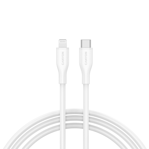 CANYON cable CLNM60 C-L 60W MFI 1m Silicon White