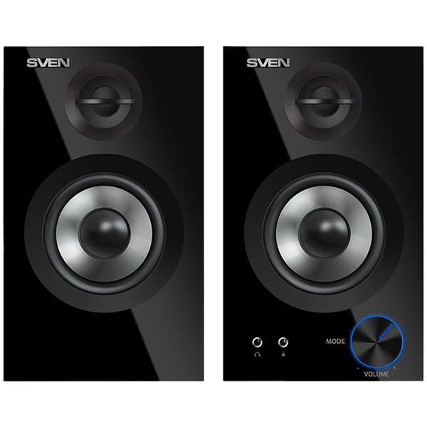 SVEN SPS-621 2x14W, Headphone/Mic front jacks;Timbre control; Volume front control; Bluetooth