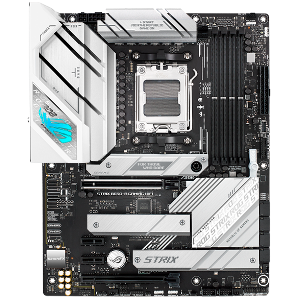 ASUS ROG STRIX B650-A GAMING WIFI AM5 ATX igralna matična plošča - AMD B650 4xDIMM DDR5 3xM.2 4xSATA PCIe 4.0 2.5Gb Ethernet WiFi 6E + Bluetooth 1xDisplayPort 1xHDMI s podporo za Aura Sync