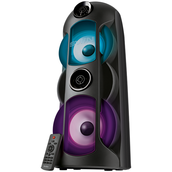 Speaker SVEN PS-720, black (80W, TWS, Bluetooth, FM, USB, microSD, LED-display, 4400mA*h)