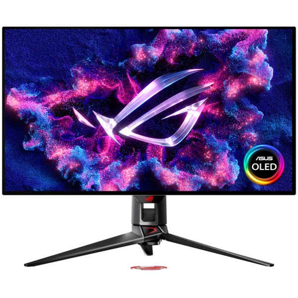 ASUS ROG Swift OLED PG32UCDP gaming monitor - 80cm (32"/31.5" vidno), 4K UHD (3840 x 2160), WOLED, dvojni način (4K 240Hz, FHD 480Hz), 0.03 ms (GTG), G-SYNC kompatibilen, USB-C PD 90 W, HDR400