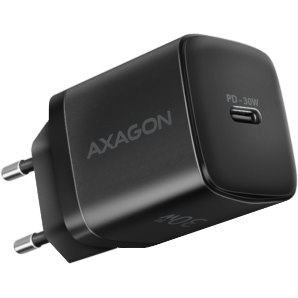 MOBILE CHARGER WALL USB-C 30W/1PORT BLACK ACU-PD30 AXAGON
