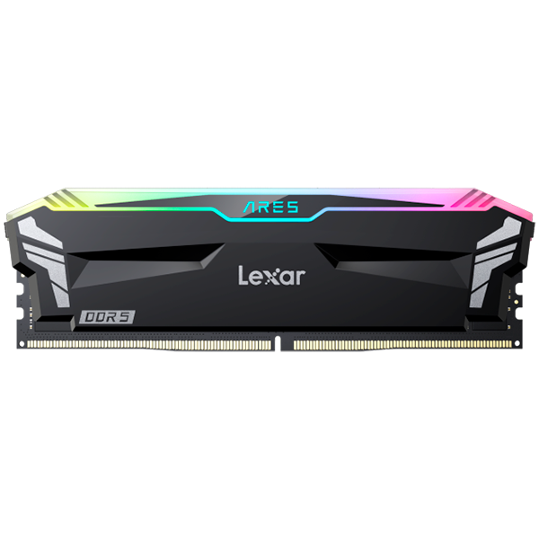 Lexar 32GB Kit (2x16GB) Ares DDR5 6000 CL32 1.35V heatsink, Non-RGB lighting, Dual pack, Black Color