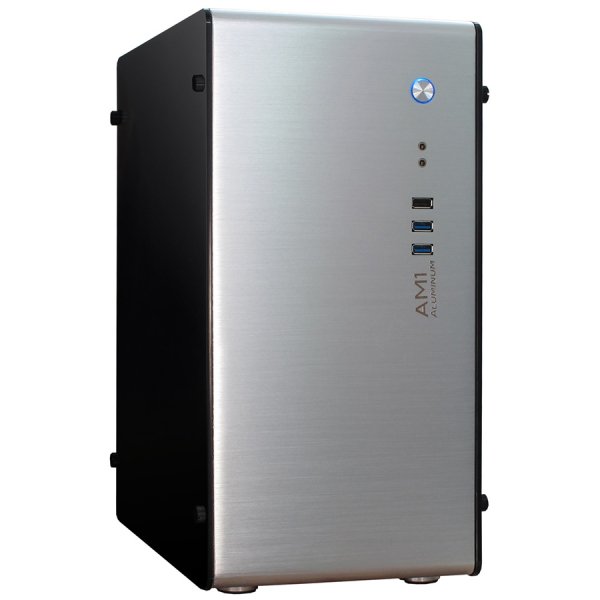 Chassis INTER-TECH AM-1 (µATX, ITX, 2xUSB3.0, USB2.0, HD-Audio, no PSU, Aluminium)