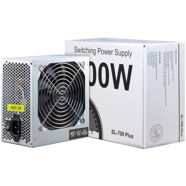 Power Supply INTER-TECH SL-700 AC 230V, 50Hz, DC 3.3/5/±12V, 700W, Retail, Active PFC, 1x120 (82+ Efficiency)