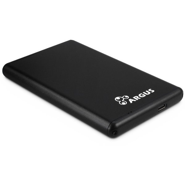 Drive Cabinet INTER-TECH GD-25613-S3 (2.5" HDD/SSD, SATA III, USB Type C), Aluminium Black