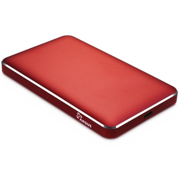 Drive Cabinet INTER-TECH GD-25609 (2.5" HDD/SSD, SATA III, USB Type C), Aluminium Red