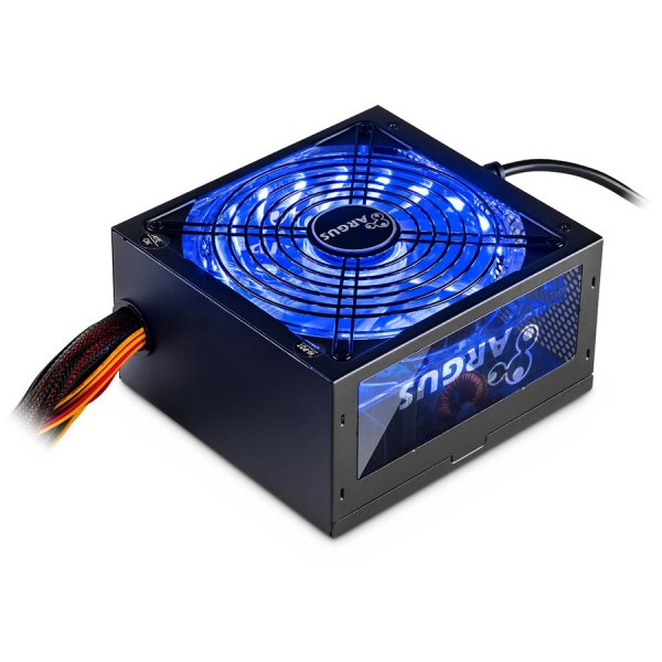 Power Supply INTER-TECH Argus RGB, 80PLUS Bronze, 700W, Retail, 1x140 Fan, 1x20+4Pin, 4+4Pin, 2xPCI-e 6+2Pin, 3x4Pin (Molex), 6xSATA, 1xFDD
