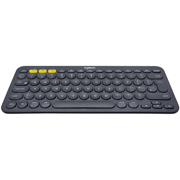 LOGITECH K380 Multi-Device Bluetooth Keyboard - DARK GREY - UK