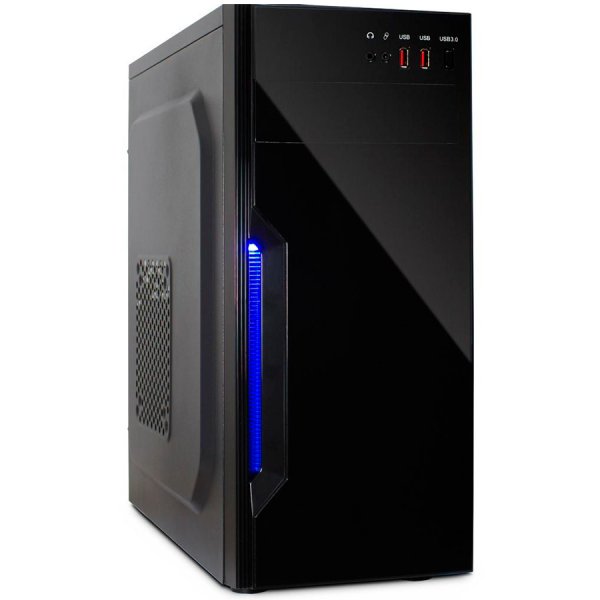 Chassis INTER-TECH B-42 Black Midi Tower, ATX, 2xUSB2.0, HD-audio, PSU optional