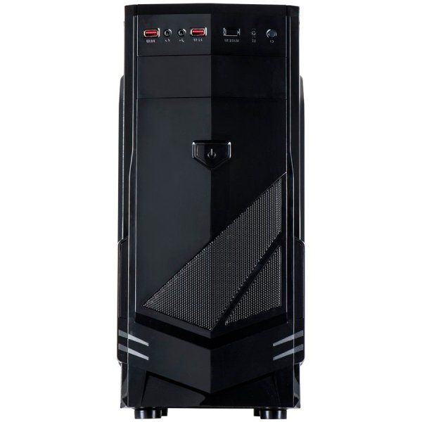 Chassis INTER-TECH B-30 Black Midi Tower, ATX, 2xUSB2.0, HD-audio, PSU optional