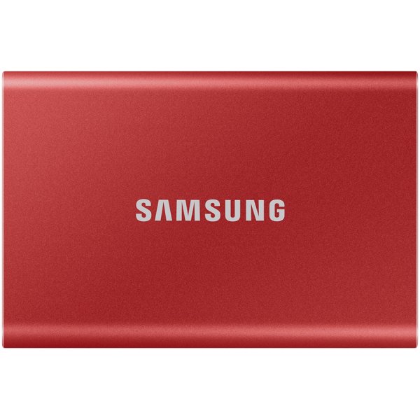 Samsung SSD T7 External 1TB, USB 3.2, 1050/1000 MB/s, included USB Type C-to-C and Type C-to-A cables, 3 yrs, metallic red