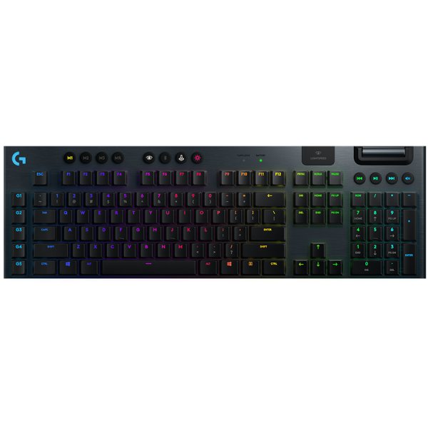 LOGITECH G915 LIGHTSPEED Wireless Mechanical Gaming Keyboard - CARBON - NORDIC - CLICKY