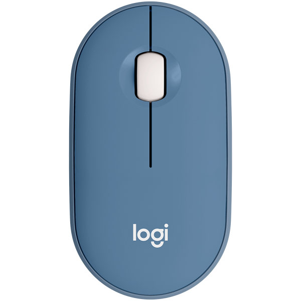 LOGITECH M350 Pebble Bluetooth Mouse - BLUEBERRY