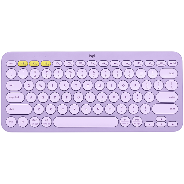 LOGITECH K380 Multi-Device Bluetooth Keyboard - LAVENDER LEMONADE - US INT'L