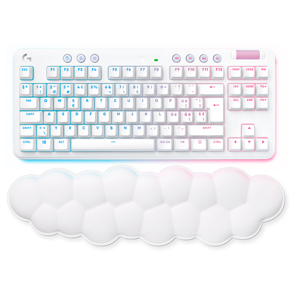 LOGITECH G715 TKL LIGHTSPEED RGB Wireless Gaming Keyboard - OFF WHITE - US INT'L - LINEAR