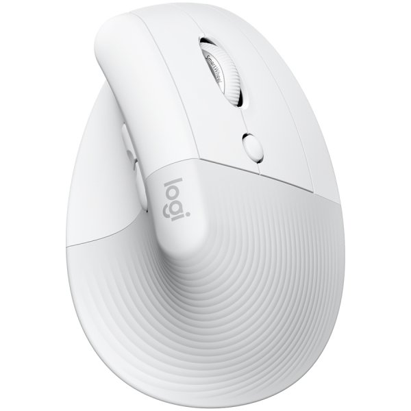 MOUSE USB WRL LIFT RIGHT/WHITE 910-006475 LOGITECH
