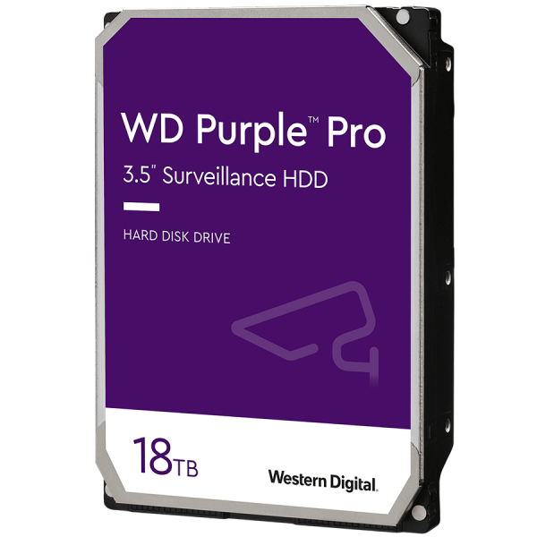 HDD|WESTERN DIGITAL|Purple|18TB|512 MB|7200 rpm|3,5"|WD181PURP