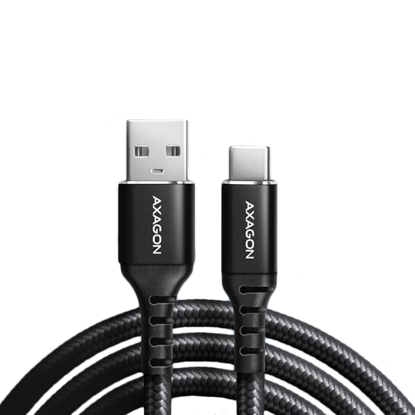 CABLE USB-C TO USB2.0 1.5M/BLACK BUCM-AM15AB AXAGON