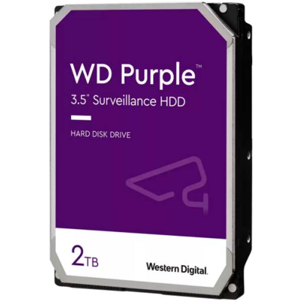 HDD|WESTERN DIGITAL|Purple| 2 TB|Serial ATA|3.5 "|WD23PURZ