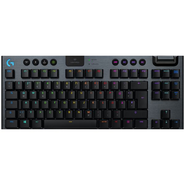 LOGITECH G915 TKL LIGHTSPEED Wireless Mechanical Gaming Keyboard - CARBON - NORDIC - CLICKY