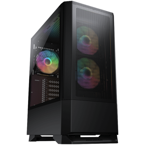 COUGAR MX430 Mesh RGB PC Case, Mid Tower, Black