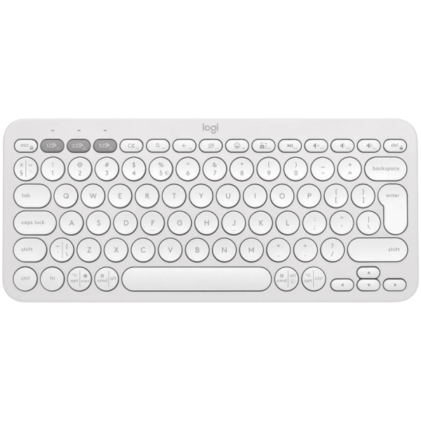 LOGITECH K380S Bluetooth Keyboard - TONAL WHITE - US INT'L