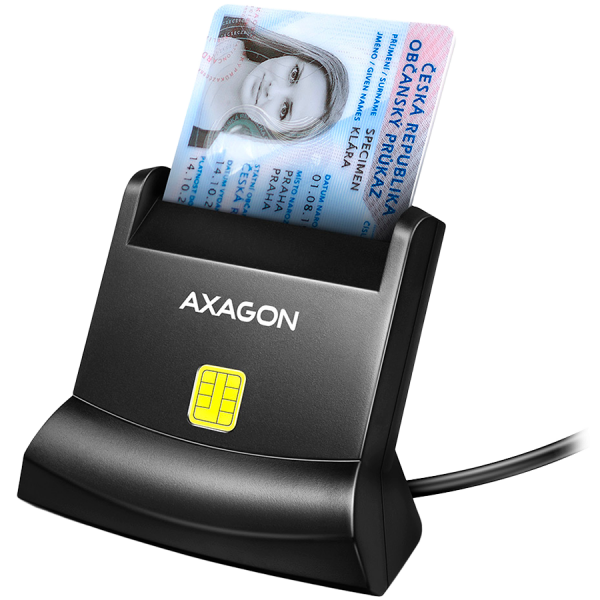 CARD READER STAND SMARTCARD/ID/USB2.0 1.3M CRE-SM4N AXAGON