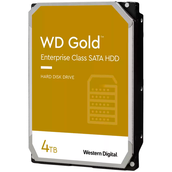 HDD|WESTERN DIGITAL|Gold|4TB|SATA 3.0|256 MB|7200 rpm|3,5"|WD4004FRYZ