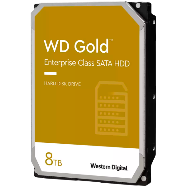 HDD|WESTERN DIGITAL|Gold|8TB|256 MB|7200 rpm|3,5"|WD8005FRYZ