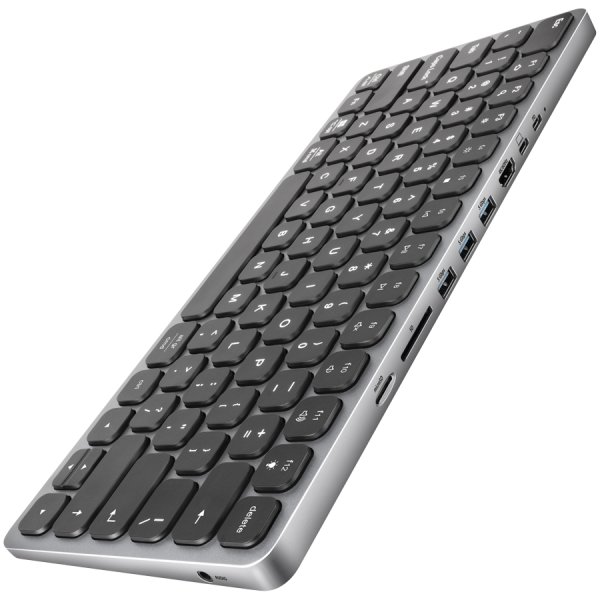 KEYBOARD + I/O HUB 9IN1/0.6M HMC-KB-US AXAGON