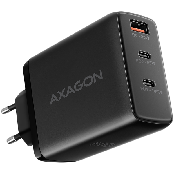 MOBILE CHARGER WALL USB 100W/GAN 3PORT ACU-DPQ100 AXAGON