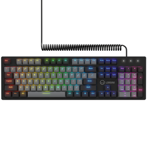 LORGAR Gaming Keyboard Azar 514 Wired Black EN