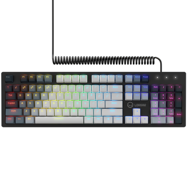 LORGAR Gaming Keyboard Azar 514 Wired White EN
