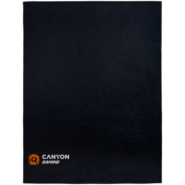 CANYON FM-01, floor mat for gaming chair Size: 100x130cm lower side:antislip basedurable polyester fabricColor: Black  with canyon logo