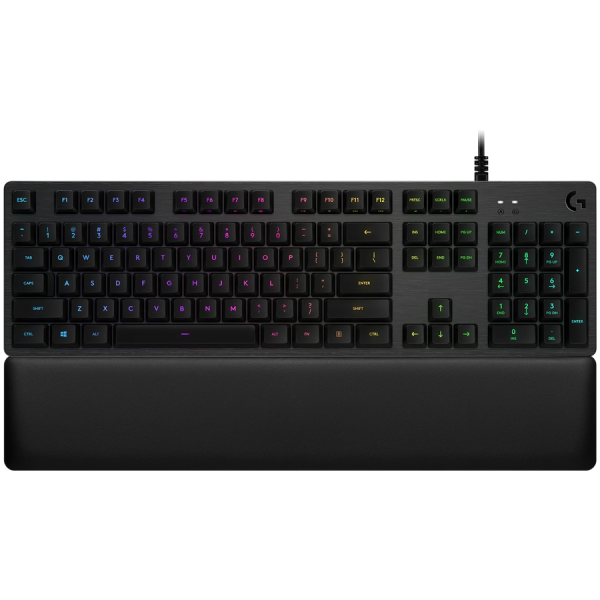 LOGITECH G513 Corded LIGHTSYNC Mechanical Gaming Keyboard - CARBON - NORDIC - USB - LINEAR